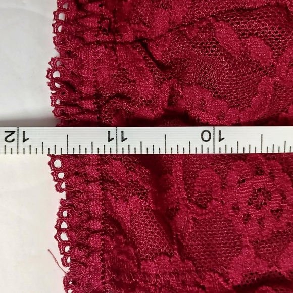 Victoria’s Secret  Women's Bra Bralette Red Lace Racerback Unlined‎ Sz Small - Picture 5 of 9